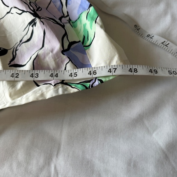 Women's Floral Pull On Elastic Waist Flared Tiered Maxi Skirt White Large Boho - Picture 11 of 12